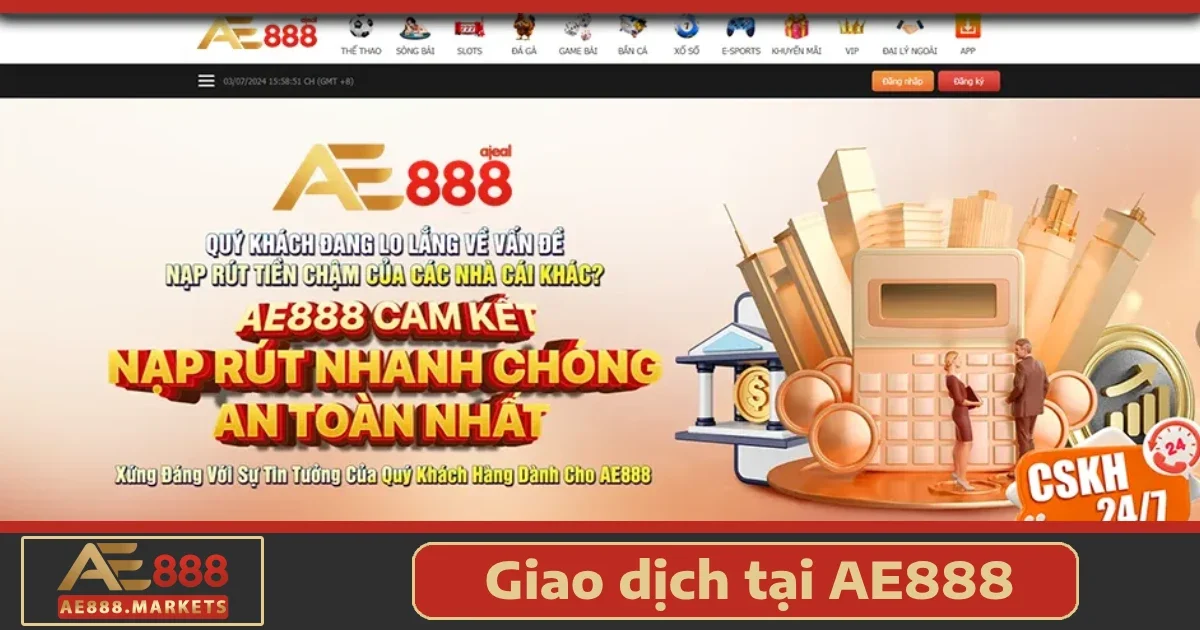 AE888⭐️ Link Đăng Ký, Đăng Nhập AE888.Com Uy Tín 33 Giao Dịch Tại AE888 – Đảm Bảo An Toàn, Nhanh Chóng, Tiện Lợi