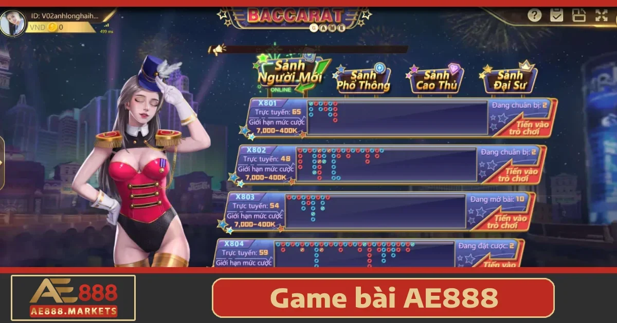 Hướng dẫn tham gia Game bài AE888